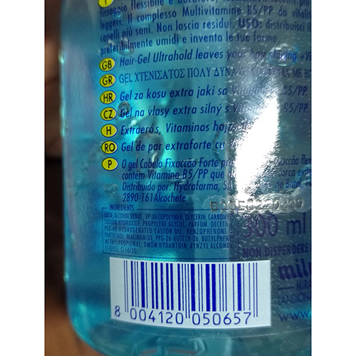 Hair fixing gel