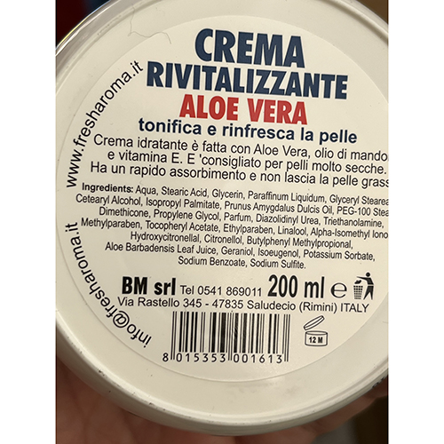 Moisturising cream