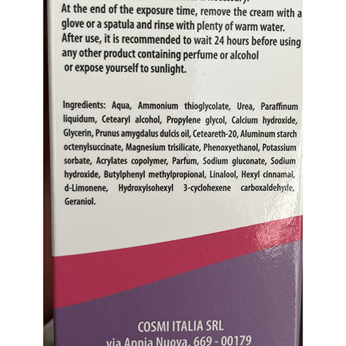 Depilatory cream