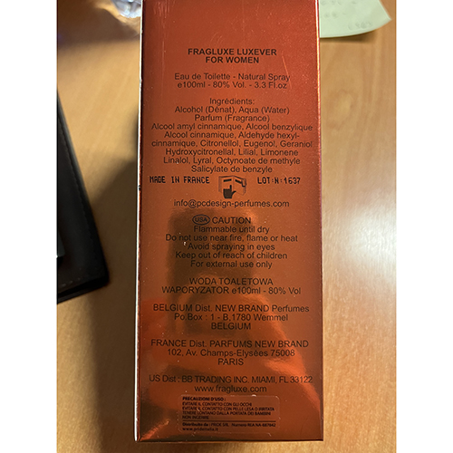 Eau de toilette