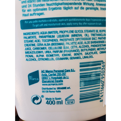 Aftersun milk