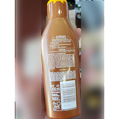 Sunscreen milk