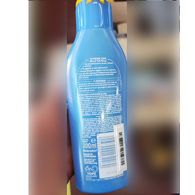 Sunscreen milk