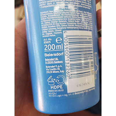 Sunscreen milk
