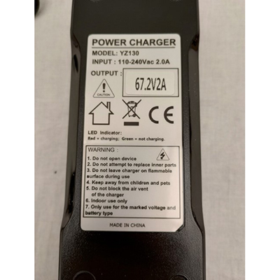 Charger for electric scooter