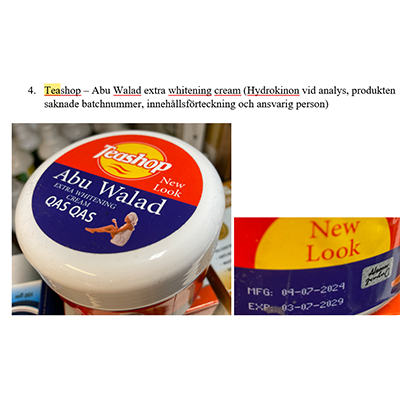 Skin lightening cream