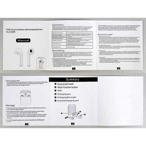 Wireless earphones