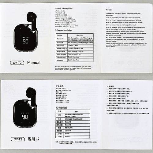 Wireless earphones