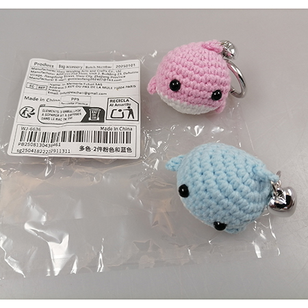 Soft toy with key ring