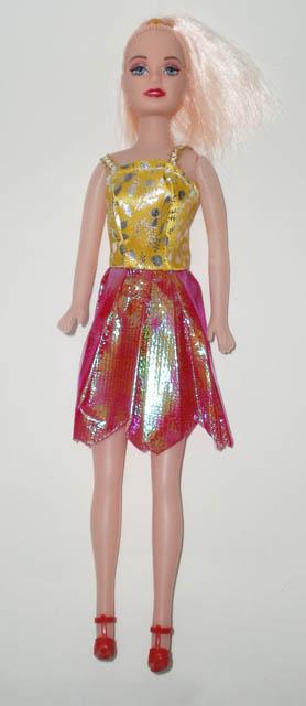 Plastic doll with accessories