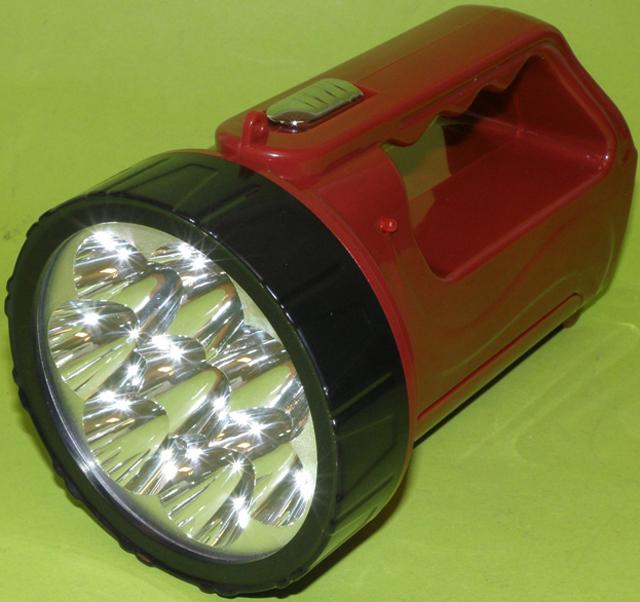 Rechargeable torch with LEDs