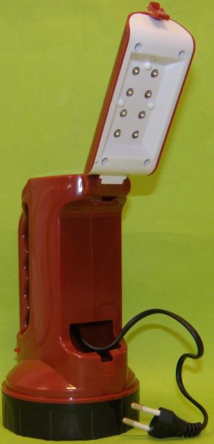 Rechargeable torch with LEDs