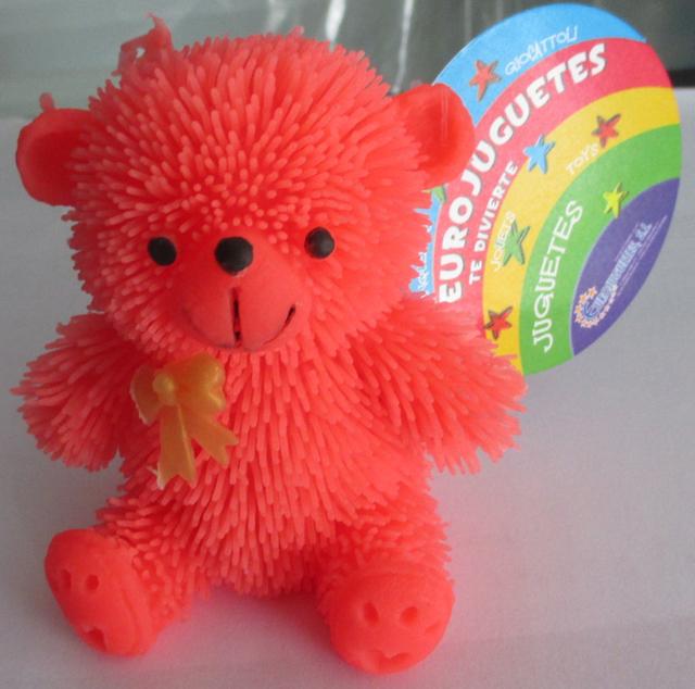 Plastic teddy bear with light