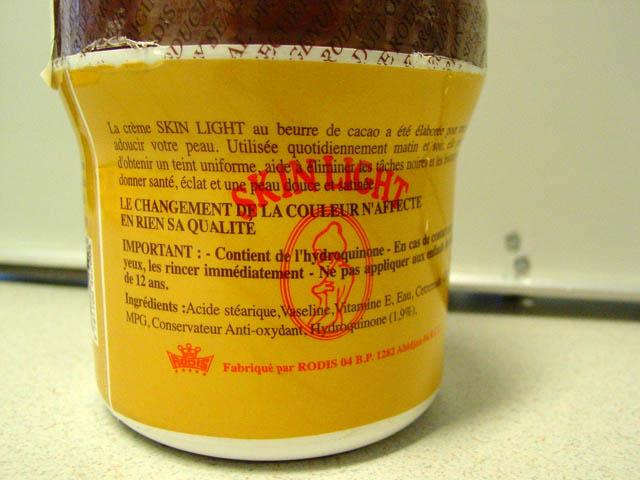 Skin lightening product