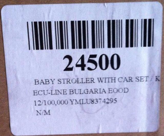 Combination pushchair with babies' car seat