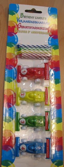 Birthday candles with toys
