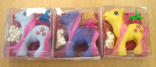 Plastic horse with sweets