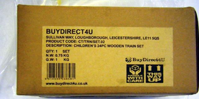 Toy train set