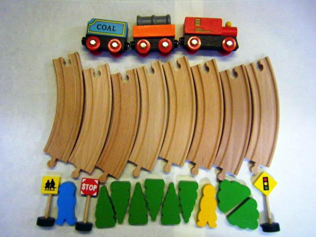 Toy train set