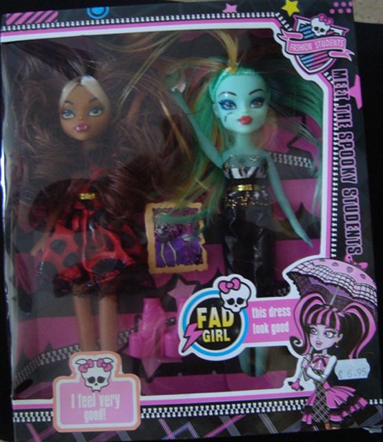 Set of plastic dolls