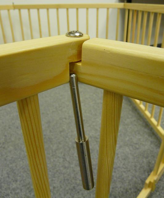 Babies' playpen with a gate