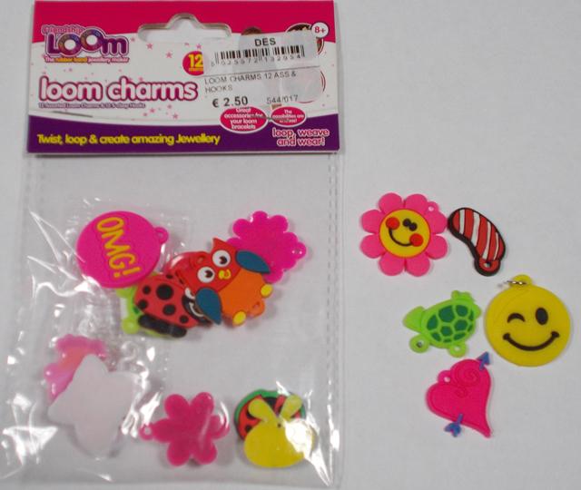 Charms for loom bands