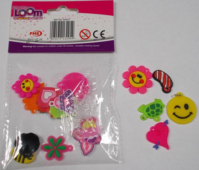 Charms for loom bands