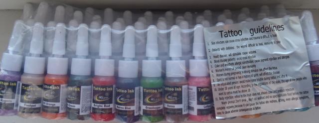 Tattoo ink set