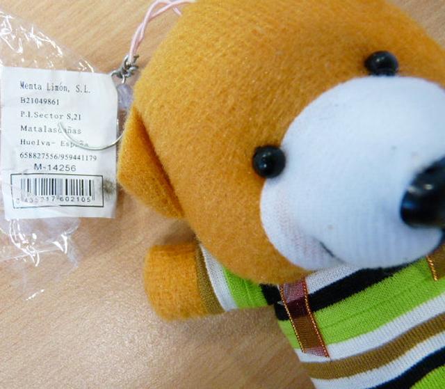 Soft toy with key-ring
