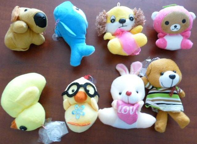 Soft toy with key-ring
