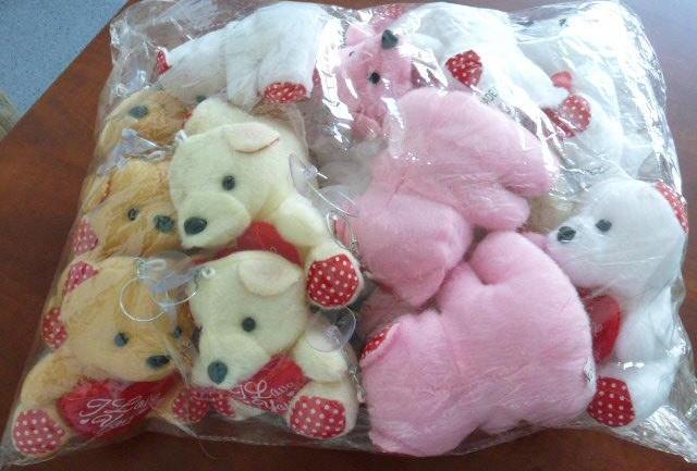 Soft toy with key-ring