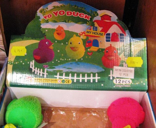 Plastic toy duck