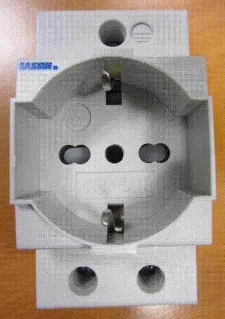 Mains socket outlet