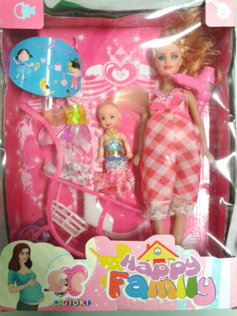 Set of plastic dolls