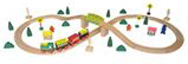 Wooden train set