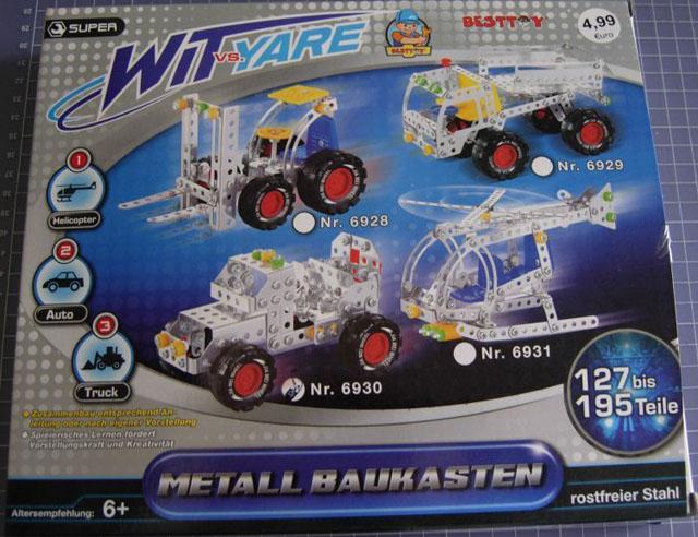Metal construction kit