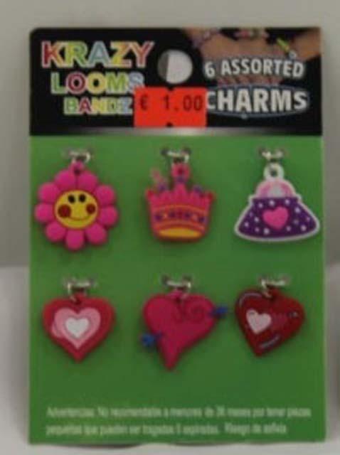 Charms for loom bands