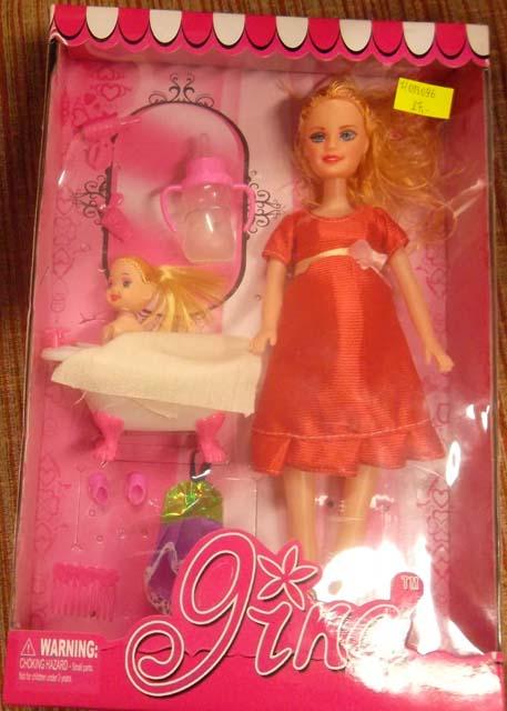 Plastic doll set