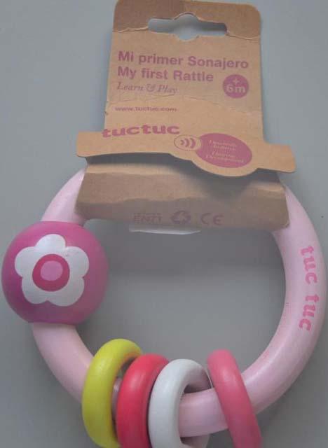 Wooden rattle