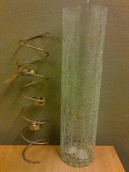 Glass candle-holder