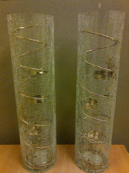 Glass candle-holder