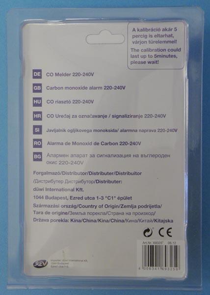 Carbon monoxide detector