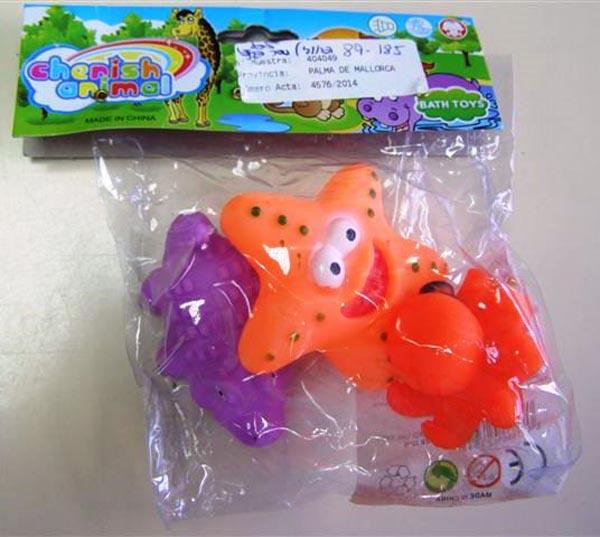 Toy animal with whistles