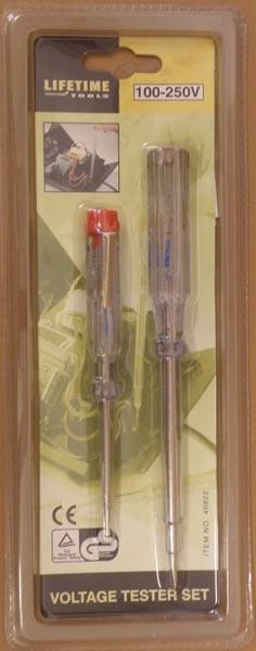 Voltage tester set