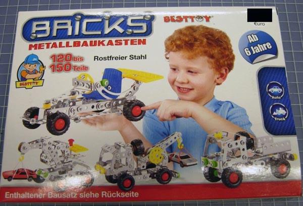 Metal construction kit