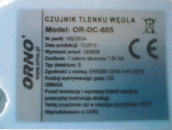 Carbon monoxide detector