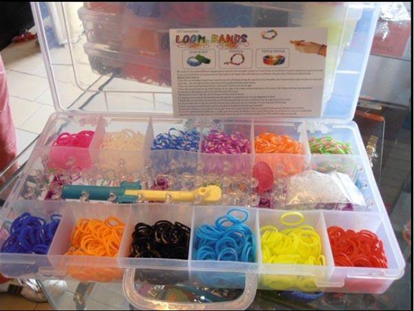 Loom bands with charms