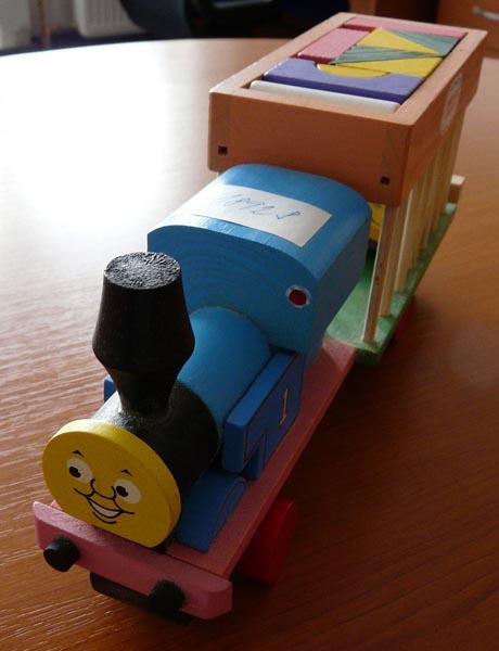Wooden locomotive