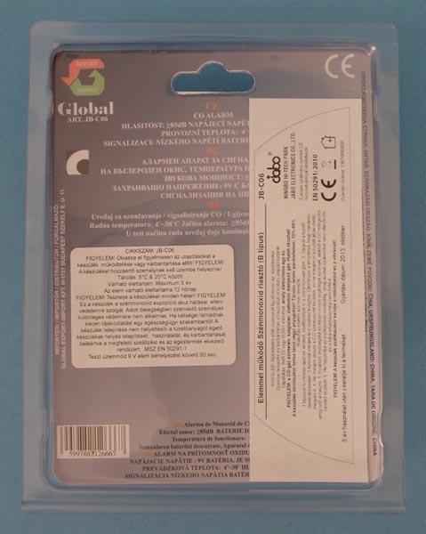 Carbon monoxide detector