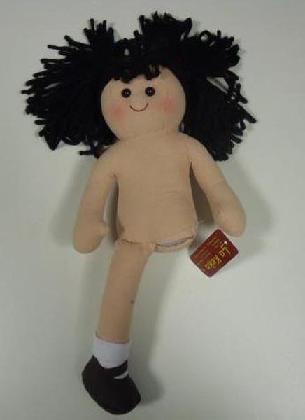 Cloth dolls and hedgehog